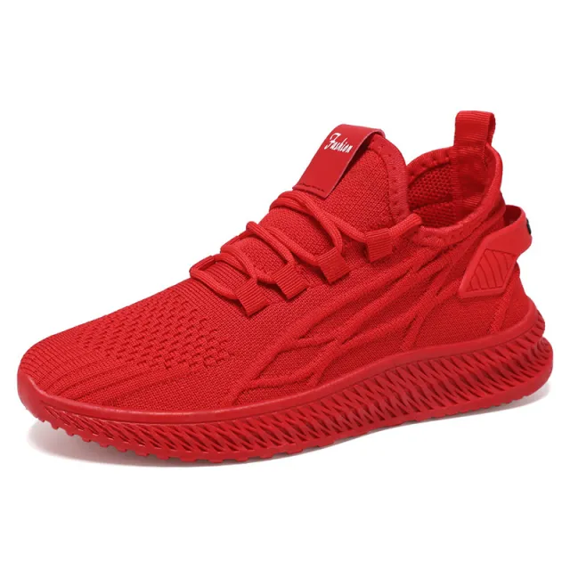 Fashion Casual Sneaker Women's Mesh Breathable Shoes Red - Shop at LoveMi
