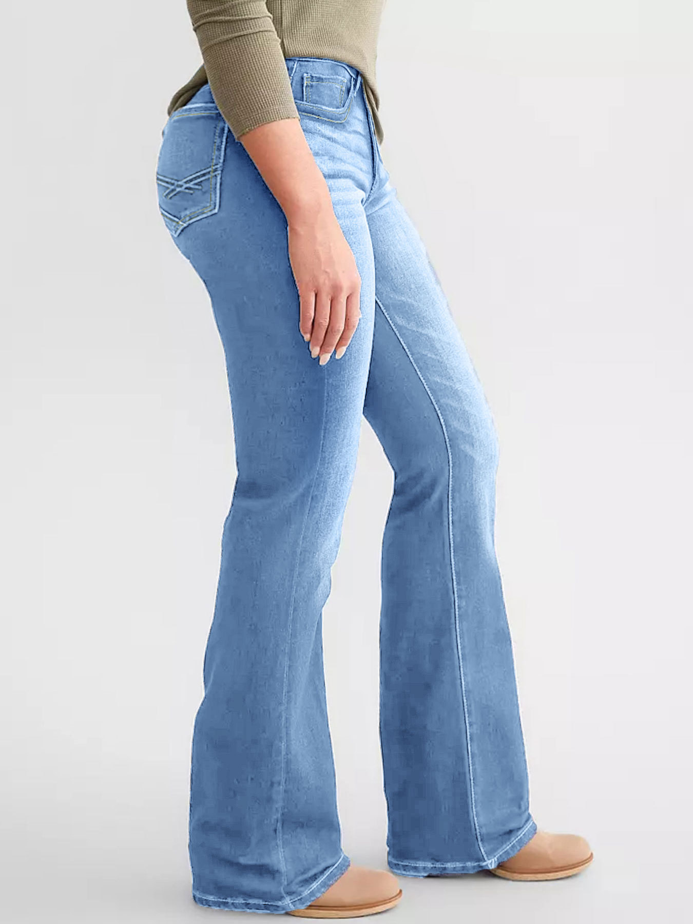 Ladies New Jeans Stretch Slim Ripped