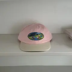 Men's And Women's Machine Embroidery Street Soft Top Baseball Hat - Pink - View 1