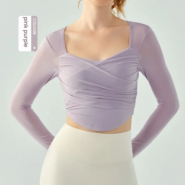 Quick drying Exercise T shirt Workout Top Pink - Shop at LoveMi