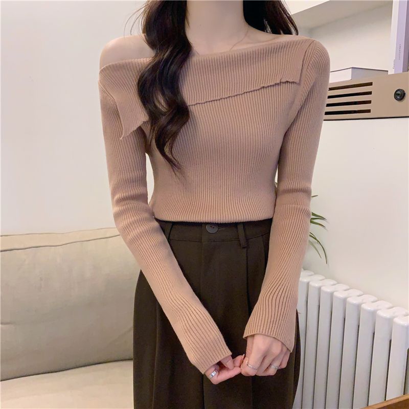 Retro Fashion High-end Off-shoulder Top