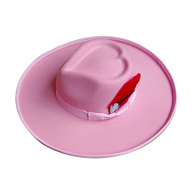 Big Brim Autumn And Winter Woolen Jazz Top Hat Ladies Style 16 M - Shop at LoveMi