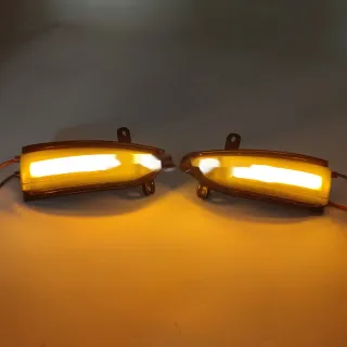 Rearview Mirror Steering Lamp LED Light Reflector Rearview Mirror Light Flowing Water