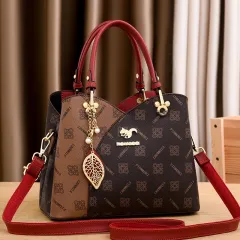 New Diagonal Crossbody Versatile Elegant One-shoulder Handbag For Women - Red - View 1