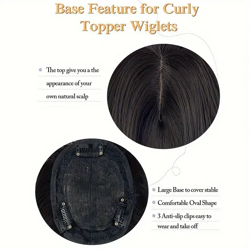 Ombre Figure-eight Bangs Synthetic Fiber Long Curls
