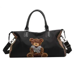 Travel Bag Large Capacity One-shoulder Short-distance Portable - Tan - View 1