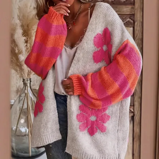 Lazy Plus Size Women's Loose Knitted Coat Sweater Color - Shop at LoveMi