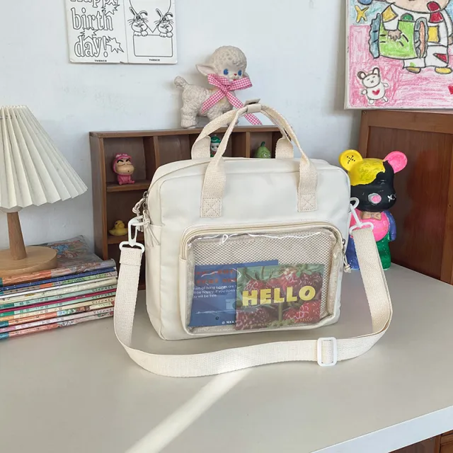 Transparent One shoulder Multi purpose Large capacity Backpack White - Shop at LoveMi