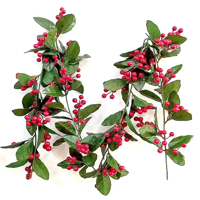 Layout Props Wall Hanging Simulation Vine Christmas Rattan Green Leaf A - Shop at LoveMi