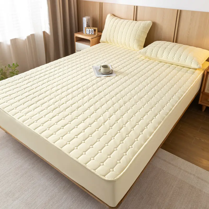 Solid-color Aloe Vera Cotton Fitted Sheet