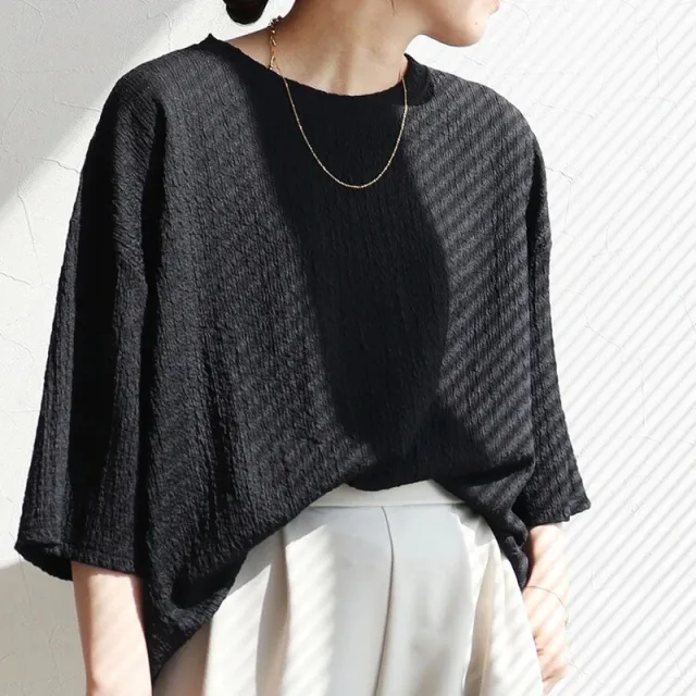 Japanese Women's T shirt High grade Loose Black - Shop at LoveMi