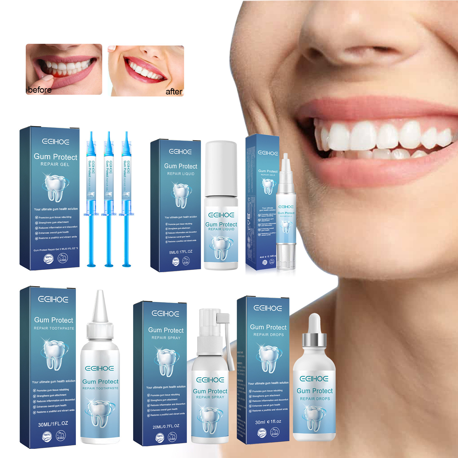 Gum Repair Series Cleans Whitens Teeth And Nurtures Oral Health Care - Image 1