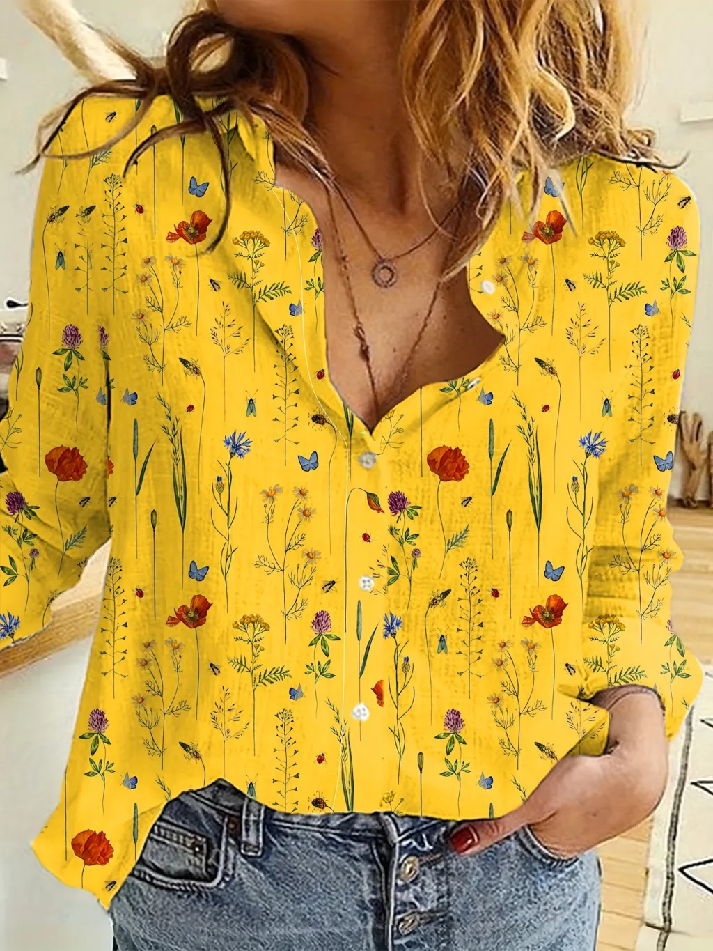 Love Sweet Fresh Casual And Comfortable 3D Digital Printing Loose Oversized Shirt Female - Zhcscx15389-6Xl