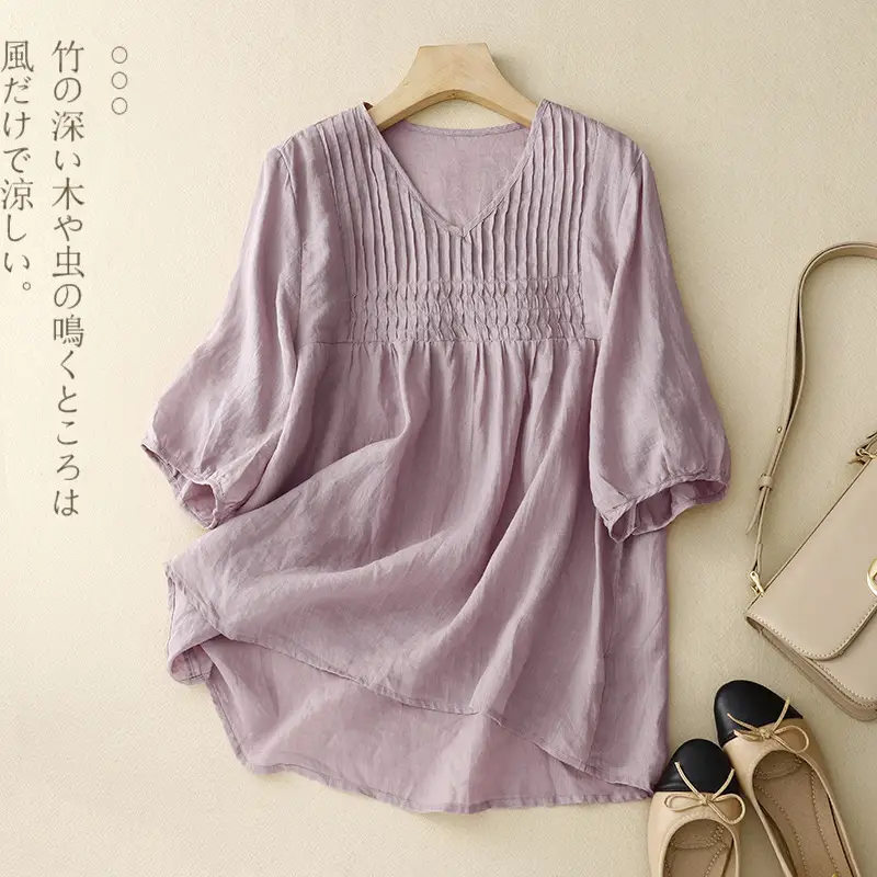 Relaxed-fit New Versatile Blouse Doll Shirt