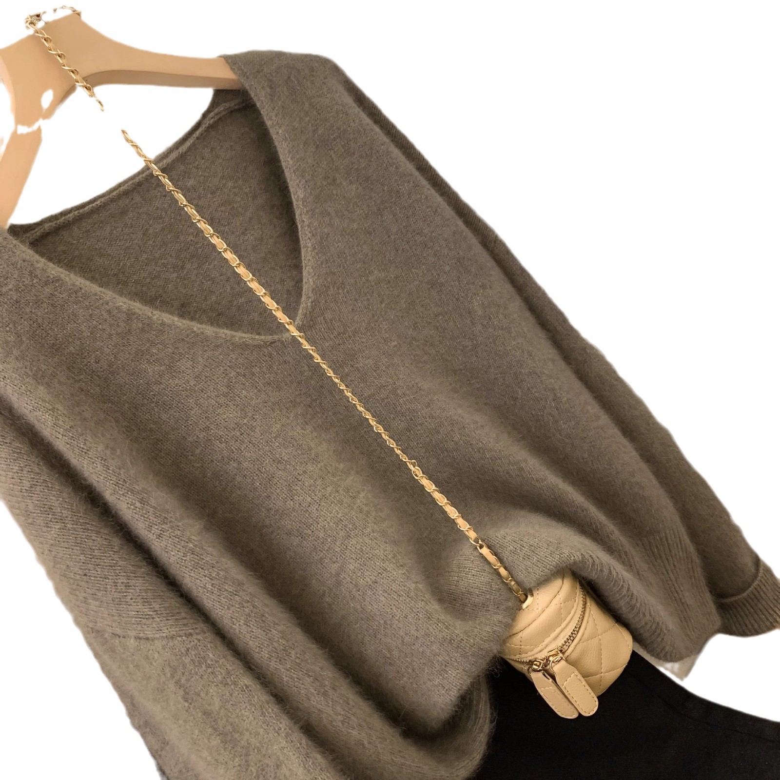 V Neck Baselayer Pullover Sweater For Women 5