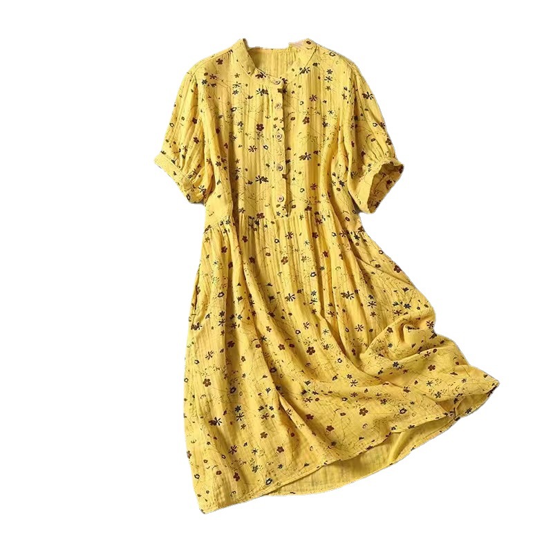 Summer Retro Mid-length A- Line Skirt