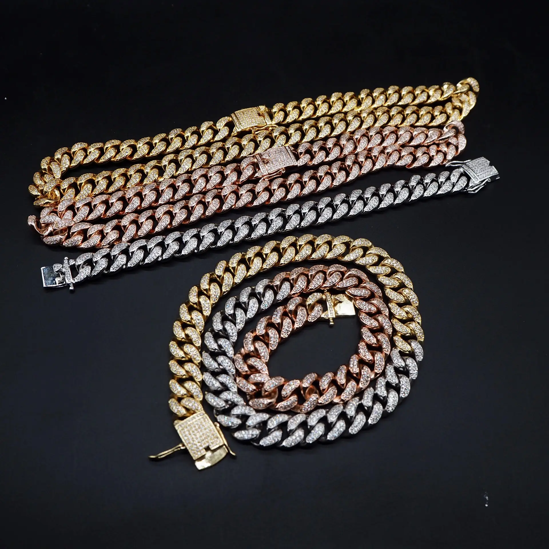 12CM Small Cuban Heavy Industry Bracelet Necklace