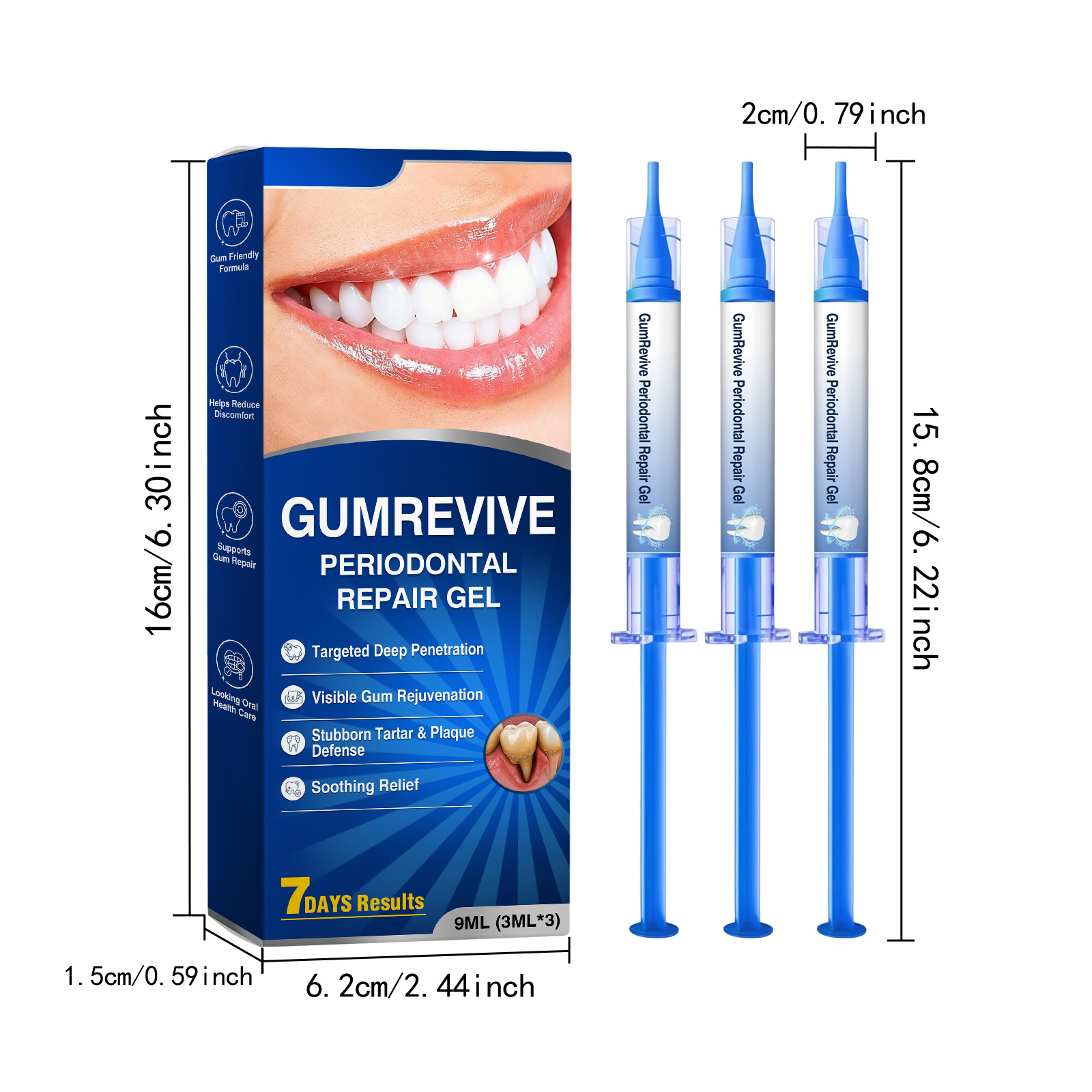 GumRepair Gentle Care Gel soothing formula for bleeding gums and gum inflammation relief