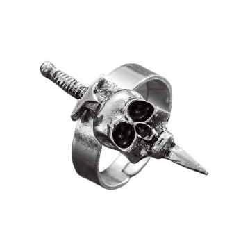 Halloween Skull Pirate Adjustable Opening Ring