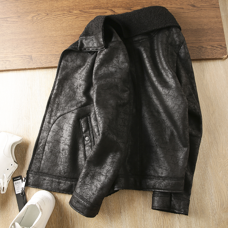 Fur Integrated Lapel Jacket Men