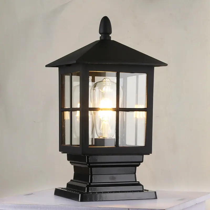 Simple Outdoor Pillar Lamp Waterproof And Rust-proof