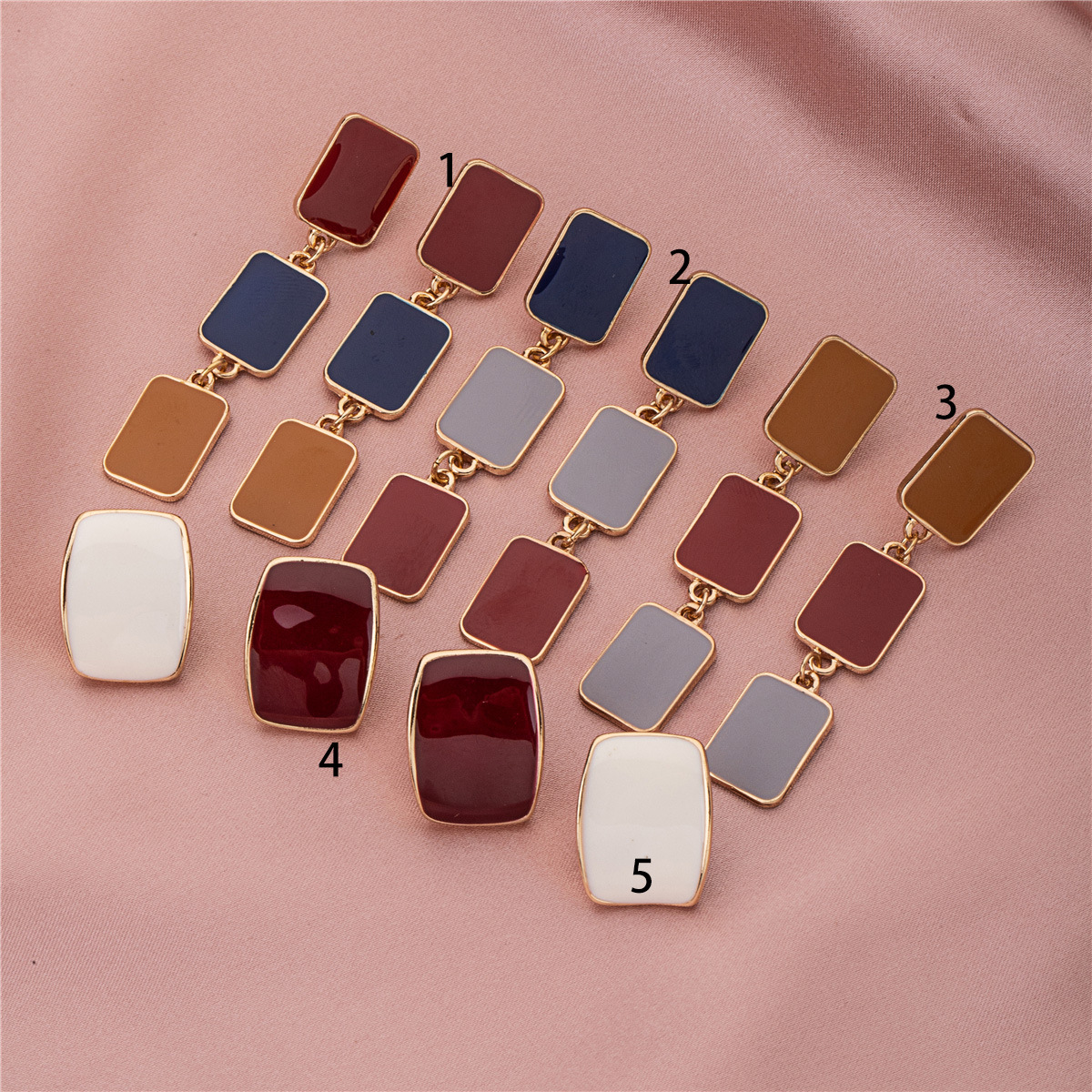 Simple Fashion Colorful Earrings