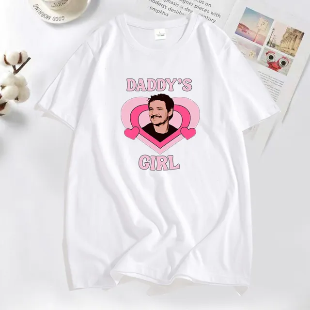 Printed T shirt Men's And Women's Summer Short sleeved Top Round Neck White - Shop at LoveMi