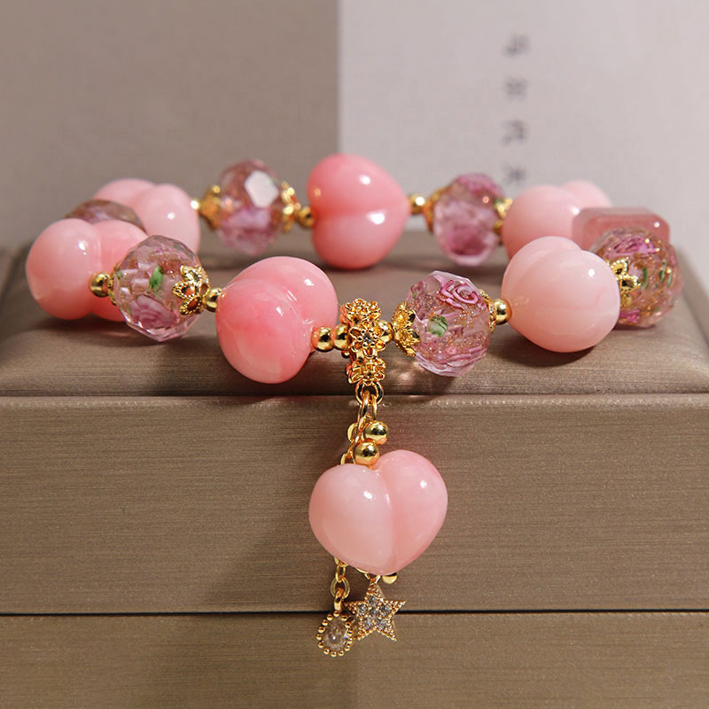 Glass Crystal Beaded Bracelet, picture 3 of 3