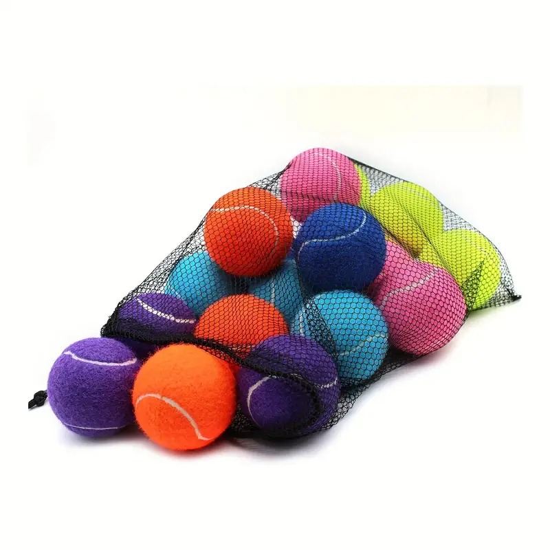 High-elasticity Colorful Durable Rubber Tennis Balls For Training detail photo 4