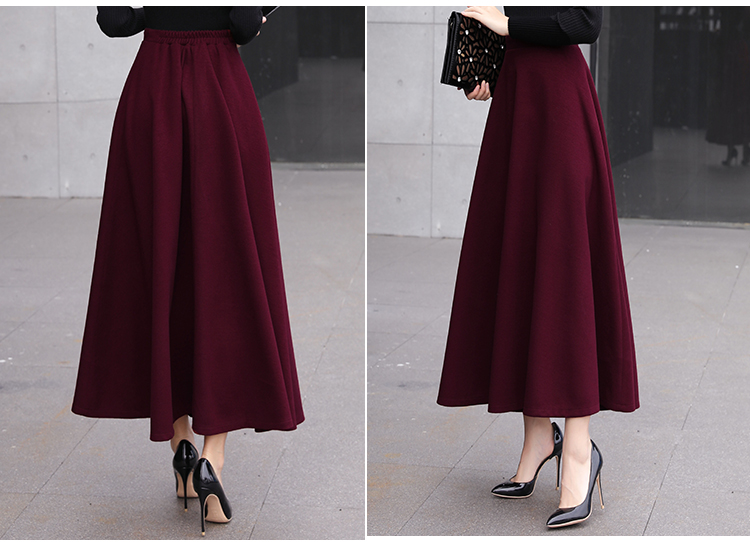 Title 6, Thick woolen skirt for women. Provides warmth a...