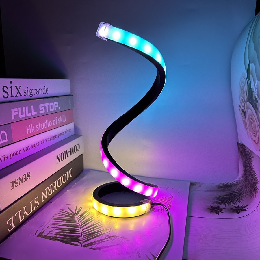 Modern RGB Multi-color LED Spiral Bar Lamp