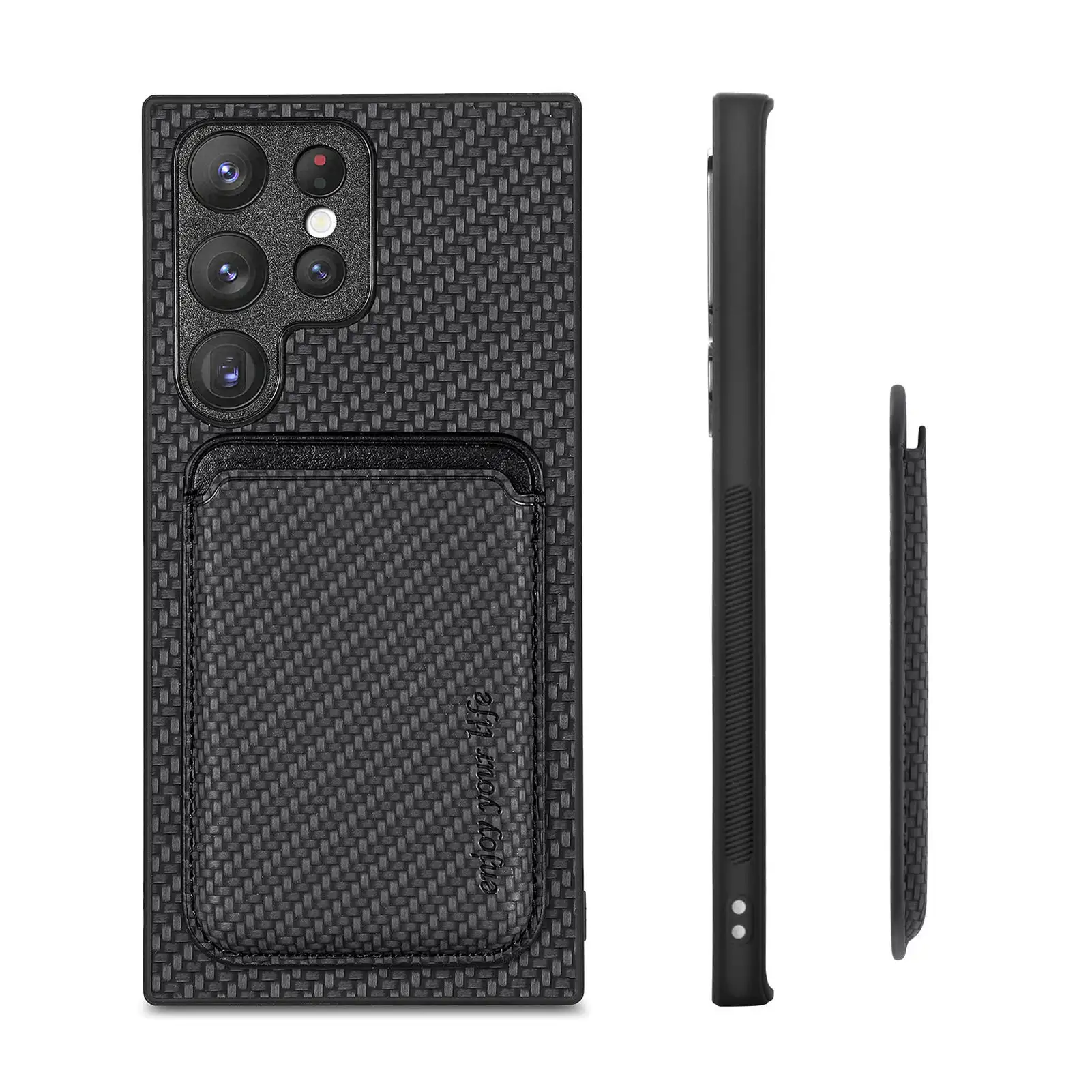 Protective Cover  Magnetic Card Holder  Leather-attached Case