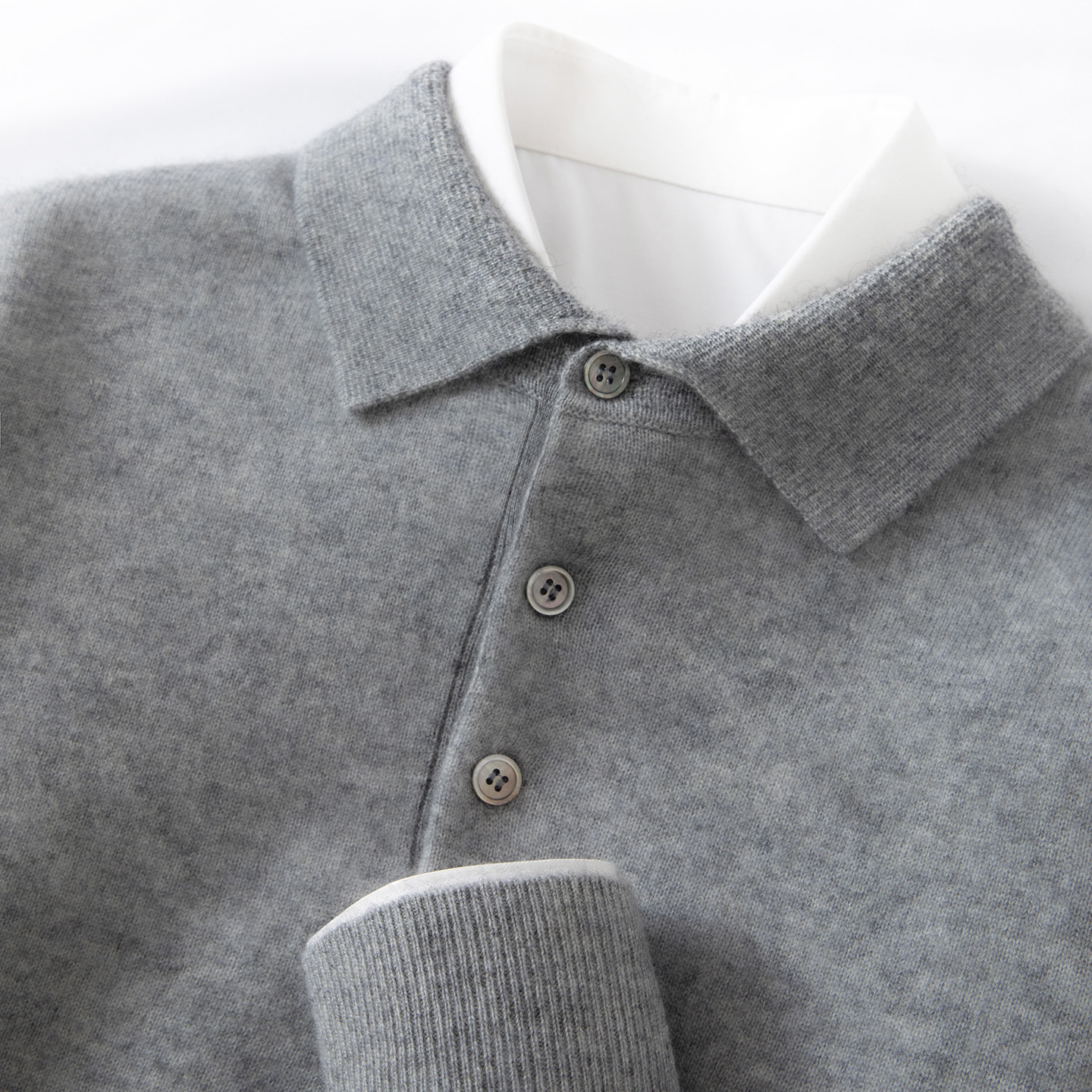 Mens Polo-Neck Business-Casual Knitted Base Layer New Arrival