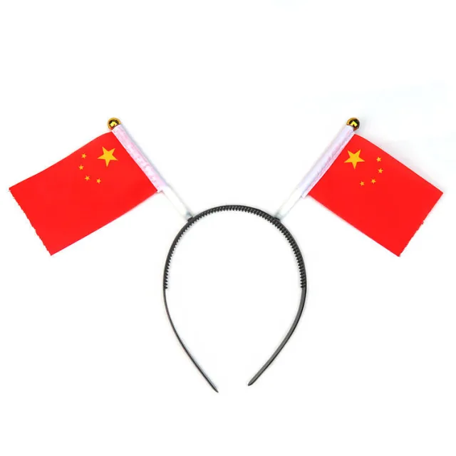 Holiday Gift School Sports Meeting Decoration Flag Headband Red Flag Headband - Shop at LoveMi