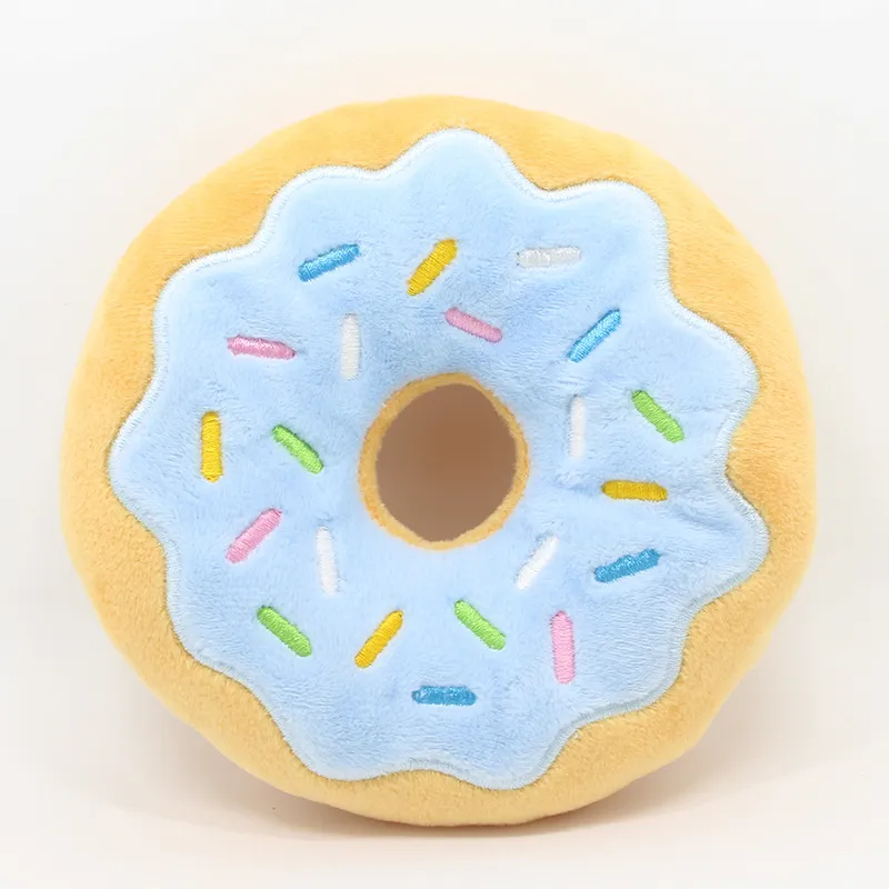 New Donut Pet Plush Toy - Blue