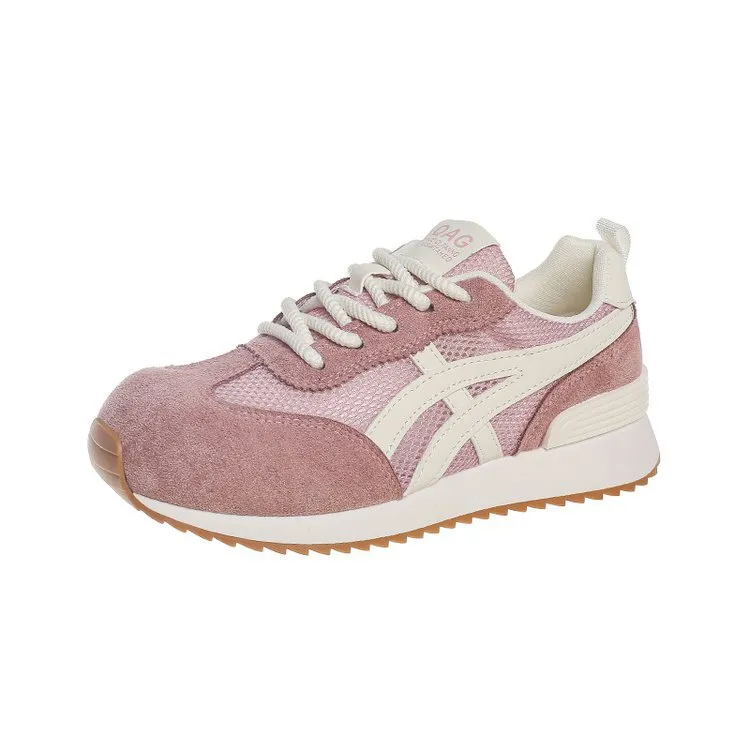 Casual Women's Non-slip Lace-up Outdoor All-matching Sneaker - Pink