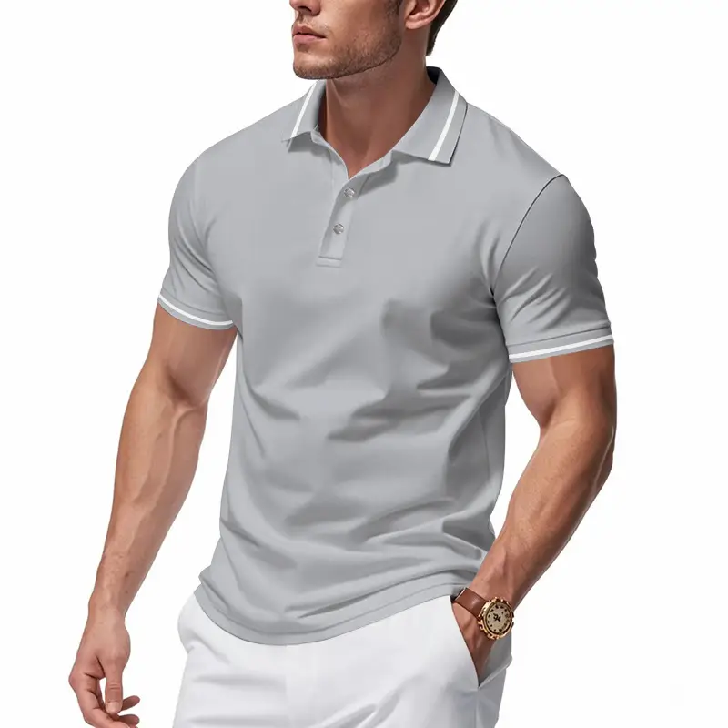 Quick-drying, Lapel-collar, Short-sleeve Marathon Promotional Shirt