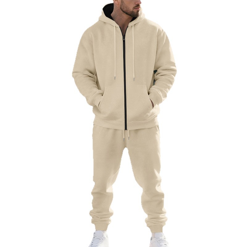 Zip-Up Fleece-Lined Hooded Tracksuit, picture 6 of 9