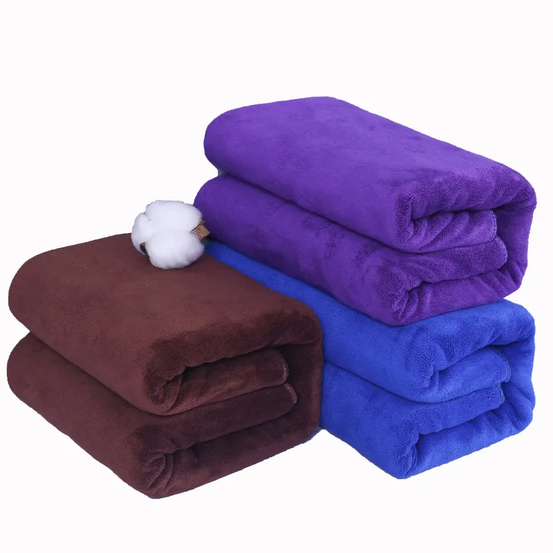 Microfiber Thickened Car Wash Cleaning Towel Beauty Salon Bath Towels – image 2