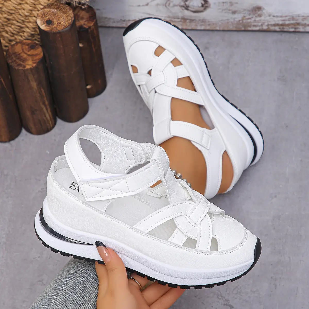 Wedge Roman Women's Magic Stick Shoes Platform Casual Shoes