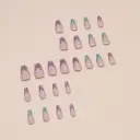 French Wear Nail Glossy Blue And Purple view 2