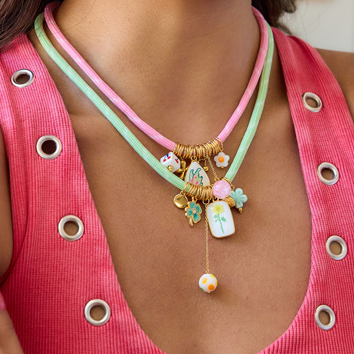 Collier Trèfle à Quatre Feuilles Acier — Chance et Élégance - image 2