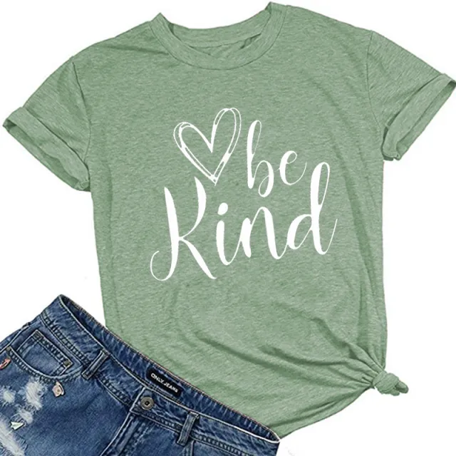 Heart Trendy Short Sleeve Crew Neck T shirt Top Olive - Shop at LoveMi