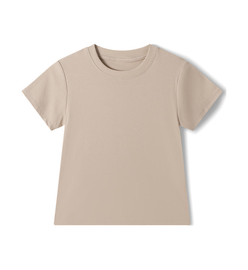 Crew-neck Slim-fit Basic Short-sleeve Bodycon