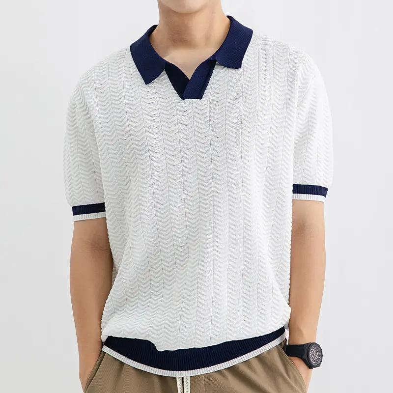Polo Shirt Men's Ice Silk Led High-end
