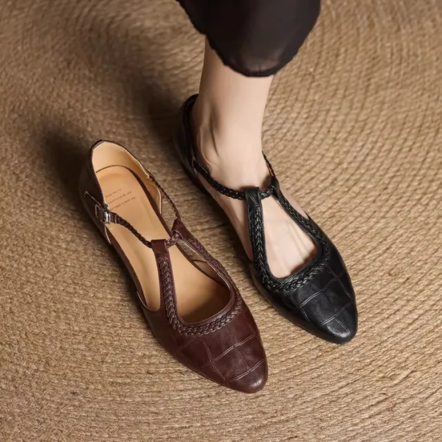 Chunky Heel Retro Fashion Comfortable Women's Sandals Black - Shop at LoveMi
