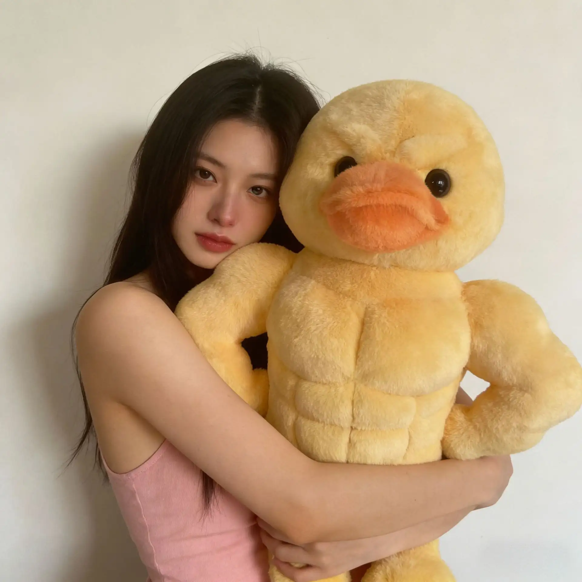 Internet-famous Funny And Silly Muscle Duck Abs Pillow Plush