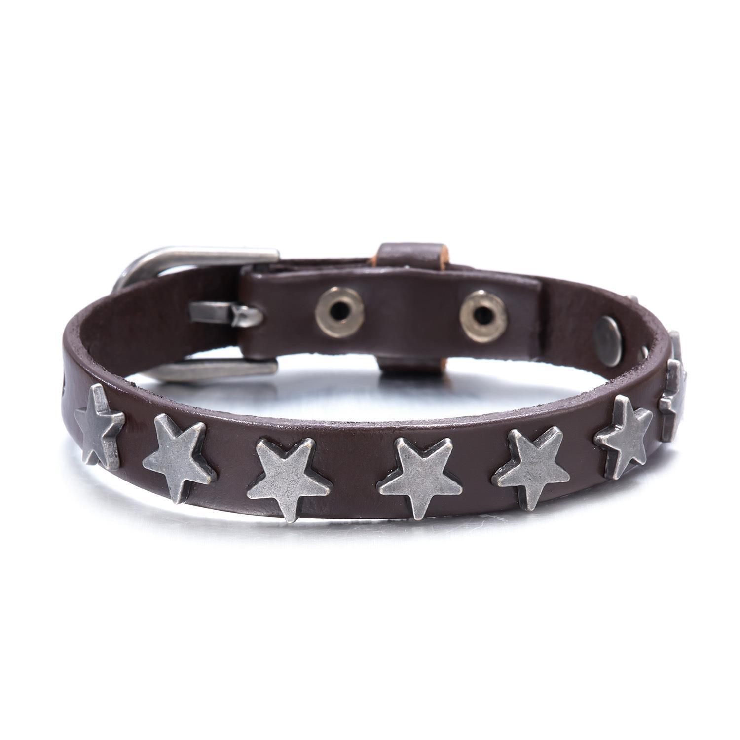 Fashion Men's Rock Style Leather Bracelet