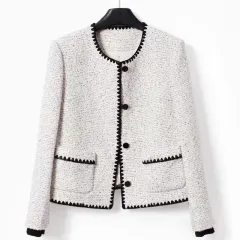 High Sense Temperament Coat Niche Short All-match - Gray - View 1