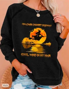 Large Size Sweater Round Neck Printed Letters Loose - Lbw 07291014-S - View 1